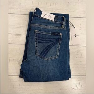 7 For All Mankind Dojo Original Jeans Women Flare Leg Trousers Size 27 NWT 7FAMK